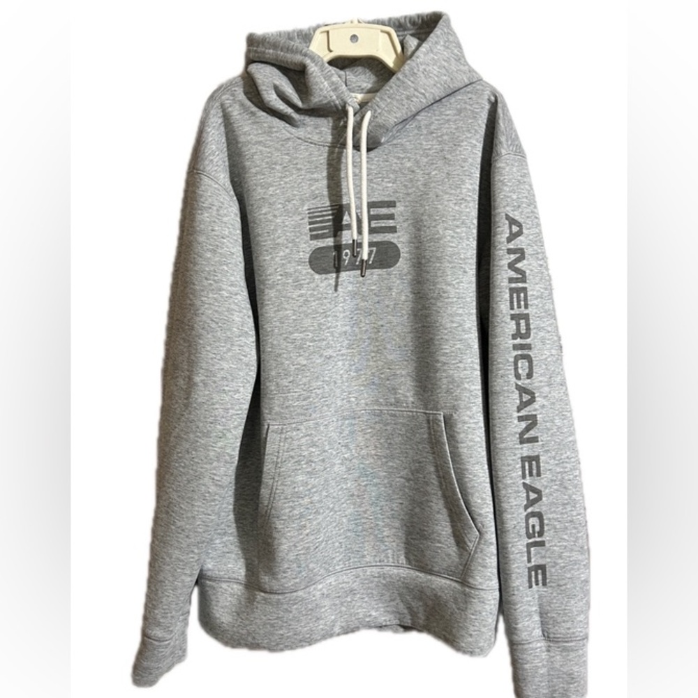 American Eagle Mens Gray Hoodie Size Small